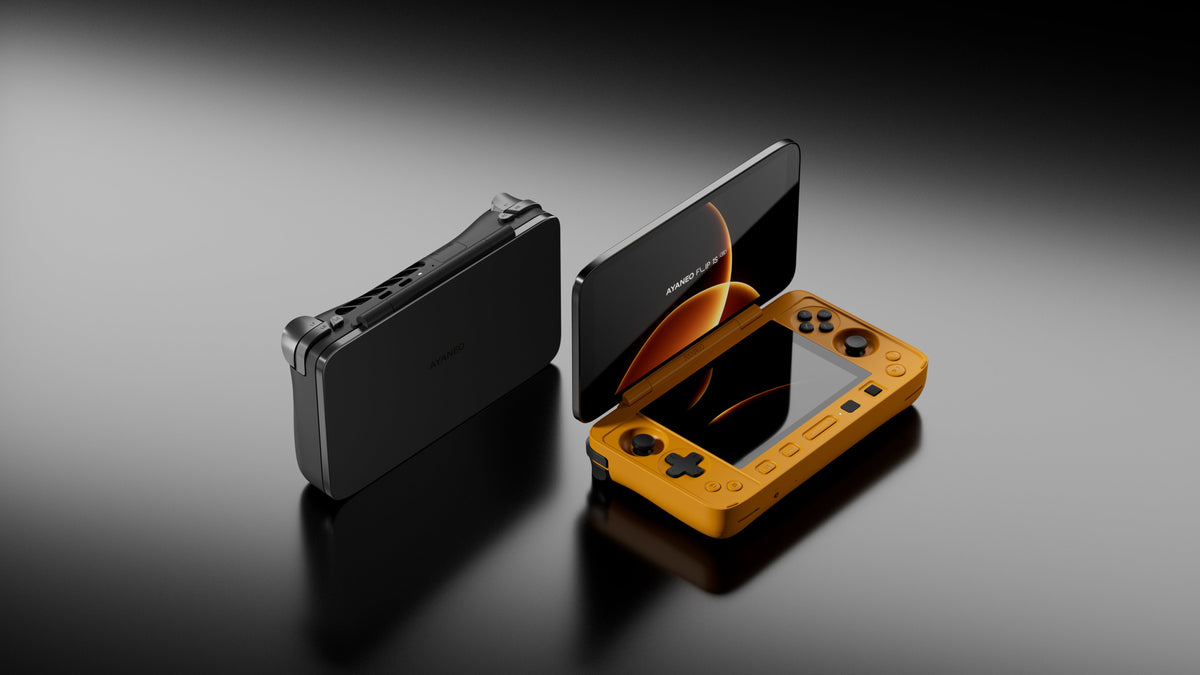Clamshell Dual‑Screen Handheld Game Console, Large‑Screen Bluetooth Portable Gaming PC, Support Multi‑Platform Retro & AAA Games