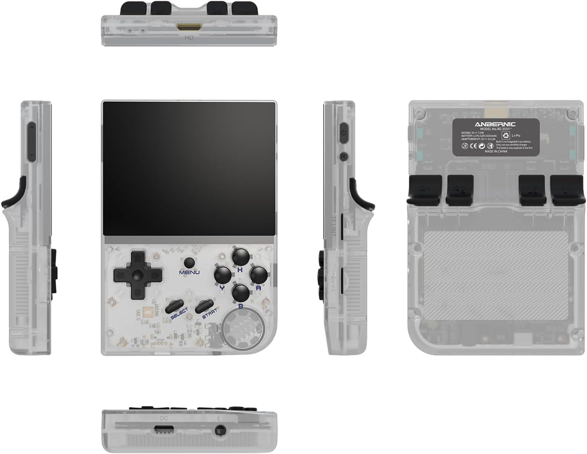 RG35XXPRO Retro Handheld Game Console | 3.5 Inch IPS Screen Portable Game Device, 64G TF Card with 4353 Pre‑Loaded Classic Games, 5G WiFi Bluetooth Support, HDMI TV Output, Green New RG35XXPRO