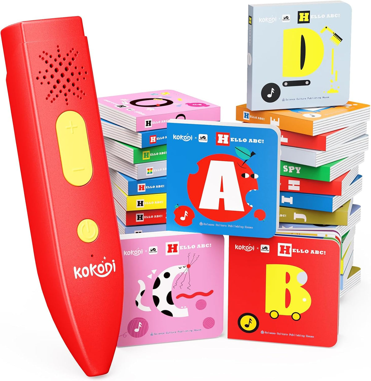 KOKODI Interactive Sound Book Set with Talking Pen – Early Educational Gift for Kids