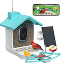 Smart Bird Feeder with Camera,Bird House Camera with Solar Panel,FHD Birds Cam for Bird Watching, AI Identification,Auto Capture & Real-time Notifications,Ideal Gift for Birds Lovers
