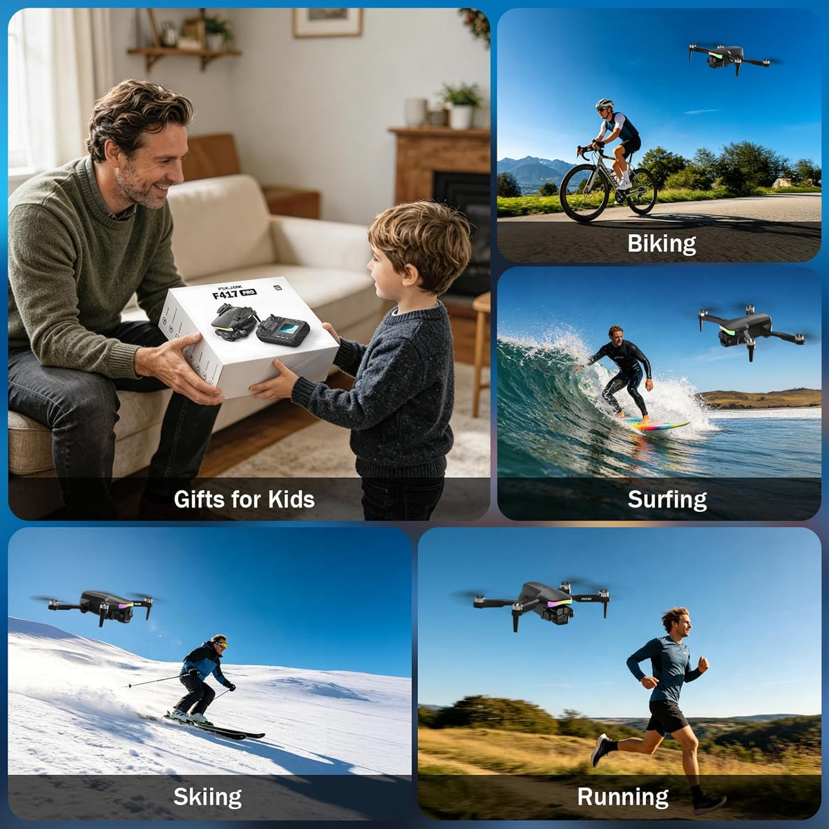 Drone with Camera 1080P for Adults Kids, Mini Drone with HD Screen | Adult Drone, Dual 90° Lens, LED Lights, Optical Flow, Modular Battery, Beginner Drone, One Key Start, Headless, 3D Flip, Case