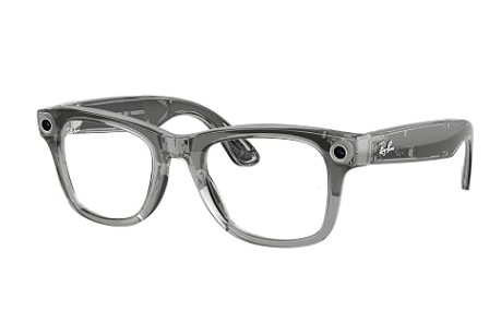 Classic Wayfarer Large Gen 2 Smart AI Eyewear, Black Frame, Transitions Light-Sensitive Lense