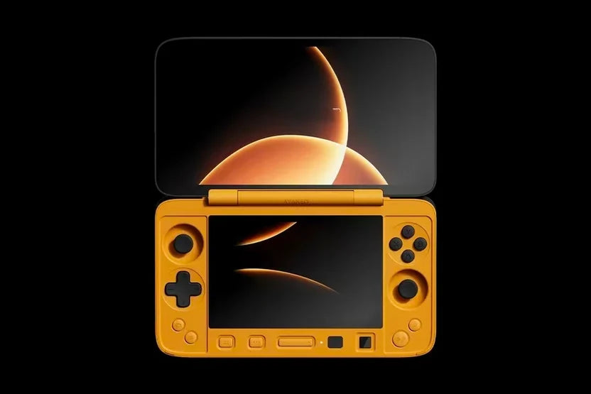 Clamshell Dual‑Screen Handheld Game Console, Large‑Screen Bluetooth Portable Gaming PC, Support Multi‑Platform Retro & AAA Games